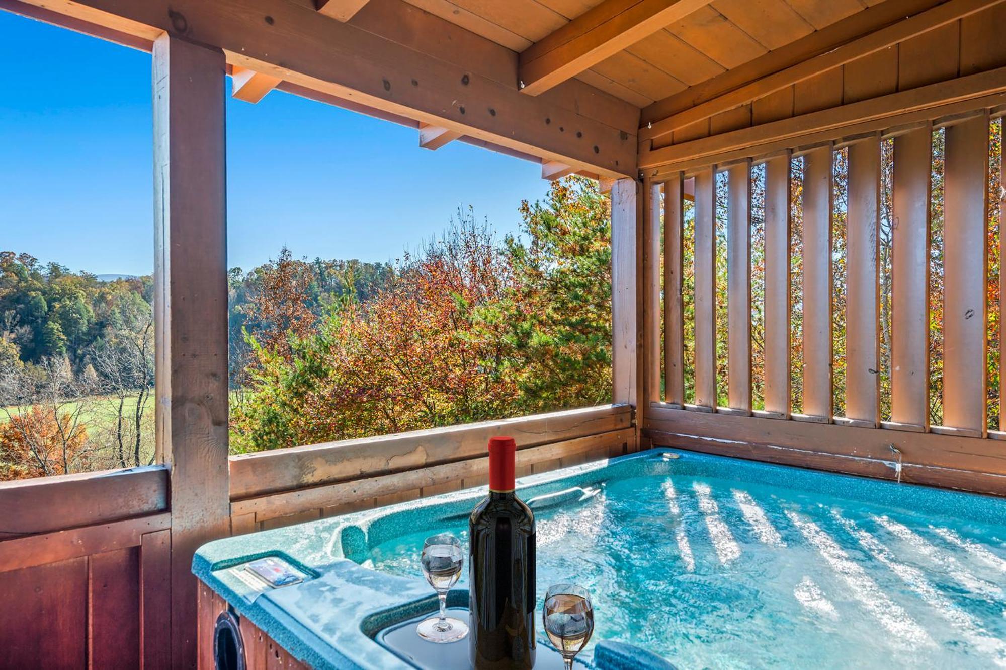 Bearfoot Pines - True Log Cabin - Wi-Fi, Hot Tub, Fishing, Deck With Views! - Mins To Pf Sevierville Eksteriør billede