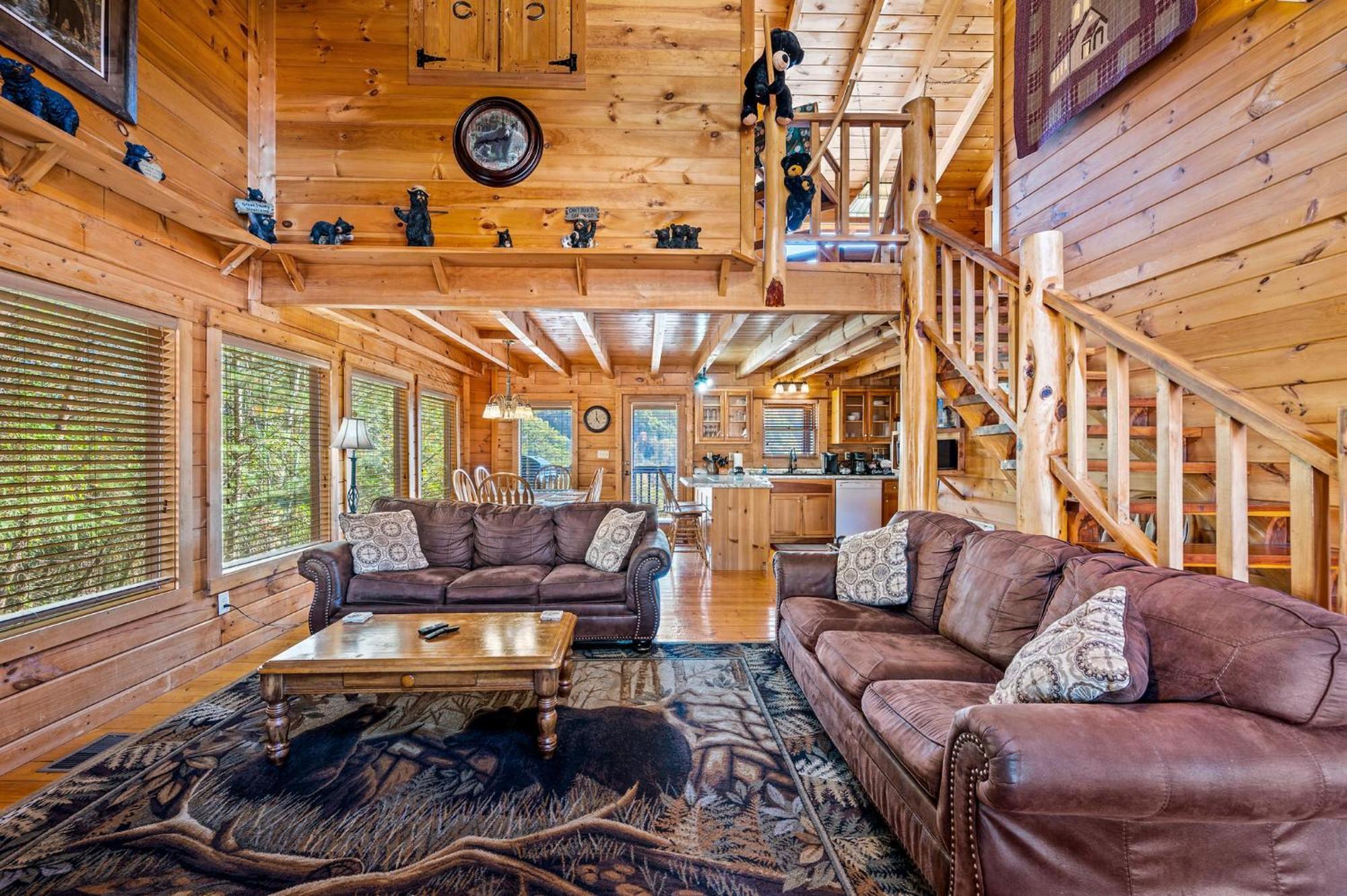 Bearfoot Pines - True Log Cabin - Wi-Fi, Hot Tub, Fishing, Deck With Views! - Mins To Pf Sevierville Eksteriør billede