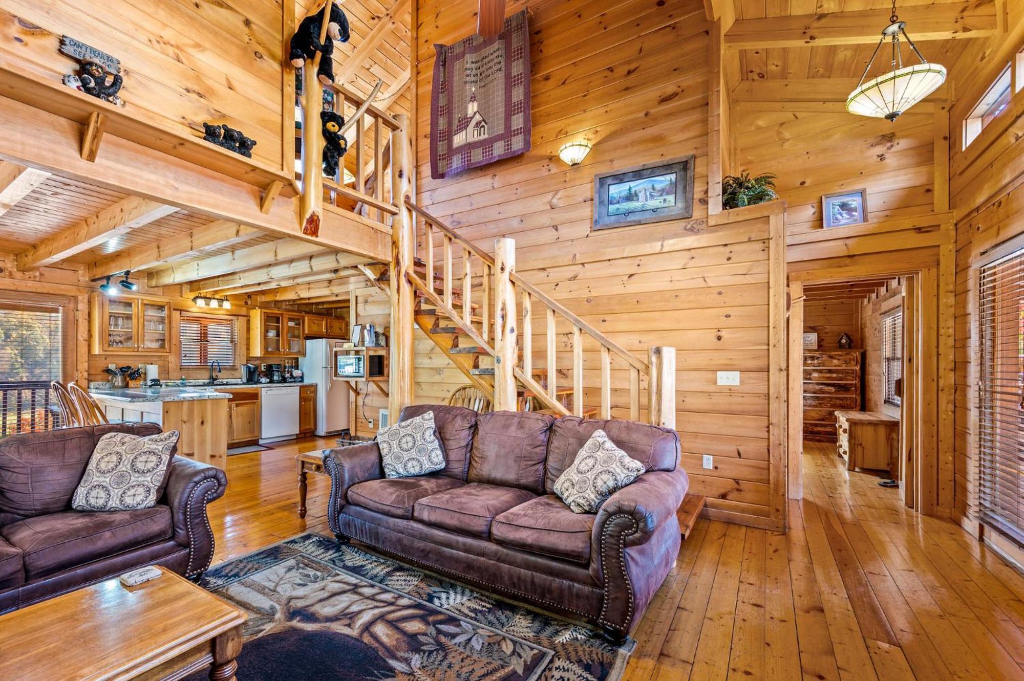 Bearfoot Pines - True Log Cabin - Wi-Fi, Hot Tub, Fishing, Deck With Views! - Mins To Pf Sevierville Eksteriør billede